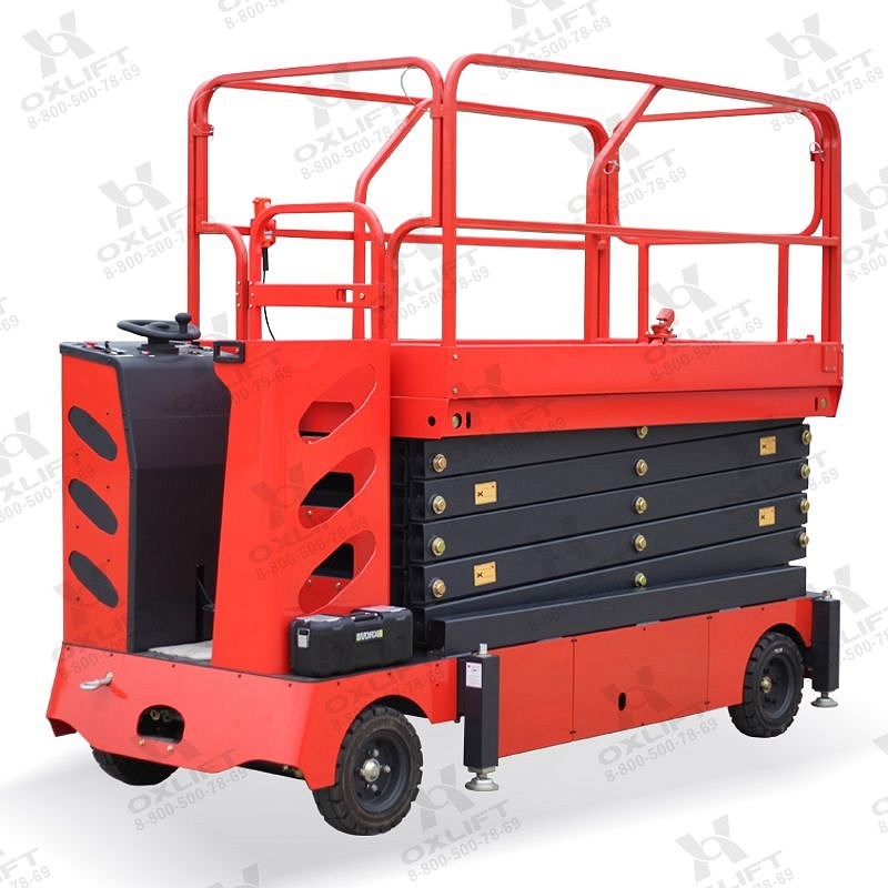 Фото 42 - Самоходный Ножничный Подъемник QZ-050-075 WD OXLIFT 500 кг 7.5 м.